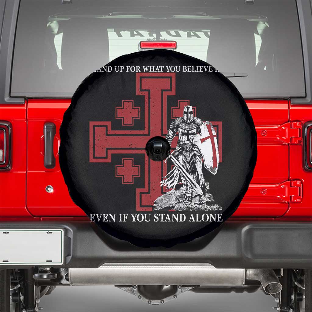 Catholic Knight Templar Crusader Cross Spare Tire Cover Kingdom Of Jerusalem TS10 Black Print Your Wear