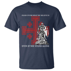 Catholic Knight Templar Crusader Cross T Shirt Kingdom Of Jerusalem TS10 Navy Print Your Wear