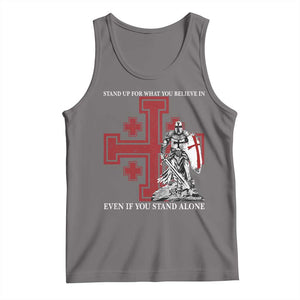 Catholic Knight Templar Crusader Cross Tank Top Kingdom Of Jerusalem TS10 Deep Heather Print Your Wear