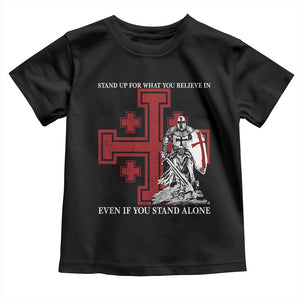 Catholic Knight Templar Crusader Cross Toddler T Shirt Kingdom Of Jerusalem TS10 Black Print Your Wear
