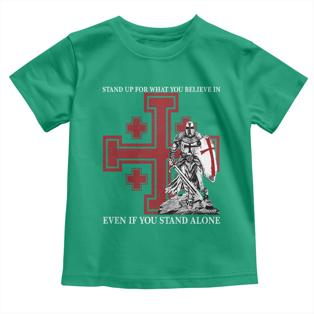 Catholic Knight Templar Crusader Cross Toddler T Shirt Kingdom Of Jerusalem TS10 Irish Green Print Your Wear