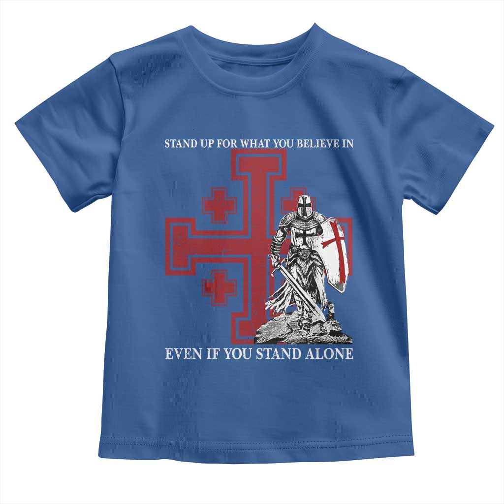 Catholic Knight Templar Crusader Cross Toddler T Shirt Kingdom Of Jerusalem TS10 Royal Blue Print Your Wear