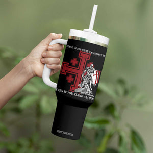 Catholic Knight Templar Crusader Cross Tumbler With Handle - Kingdom Of Jerusalem Crusade Gift TS10 Print Your Wear