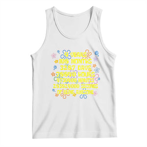 9th Birthday Gifts Tank Top Flowers Girl Son Boy 9yr 9 Year Old Bday TS10 White Print Your Wear