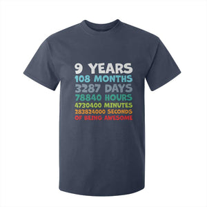 9 Year Old Bday T Shirt For Kid Son Boy 9yr 9th Birthday Gifts TS10 Navy Print Your Wear