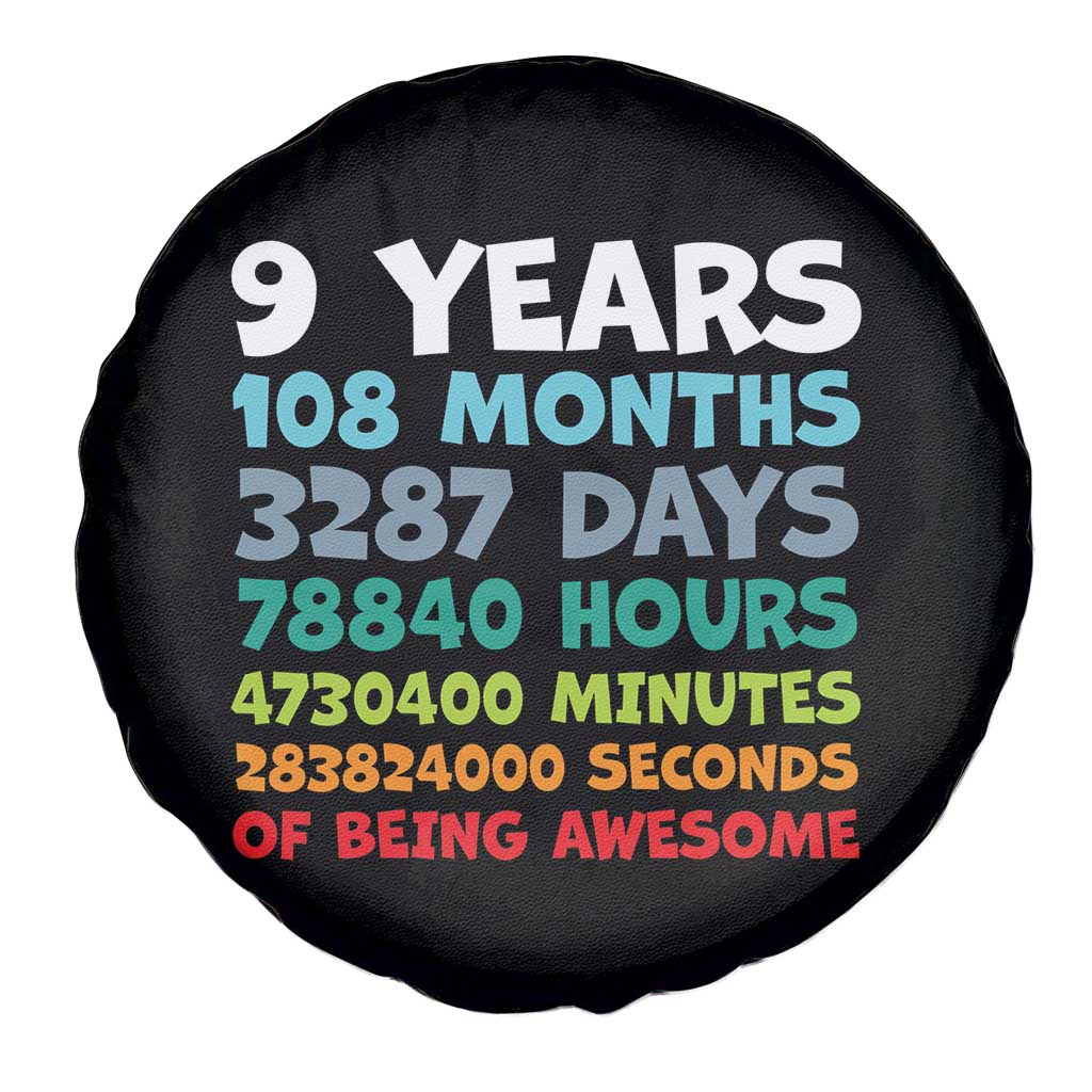 9 Year Old Bday Spare Tire Cover Son Boy 9yr 9th Birthday Gifts TS10 Print Your Wear