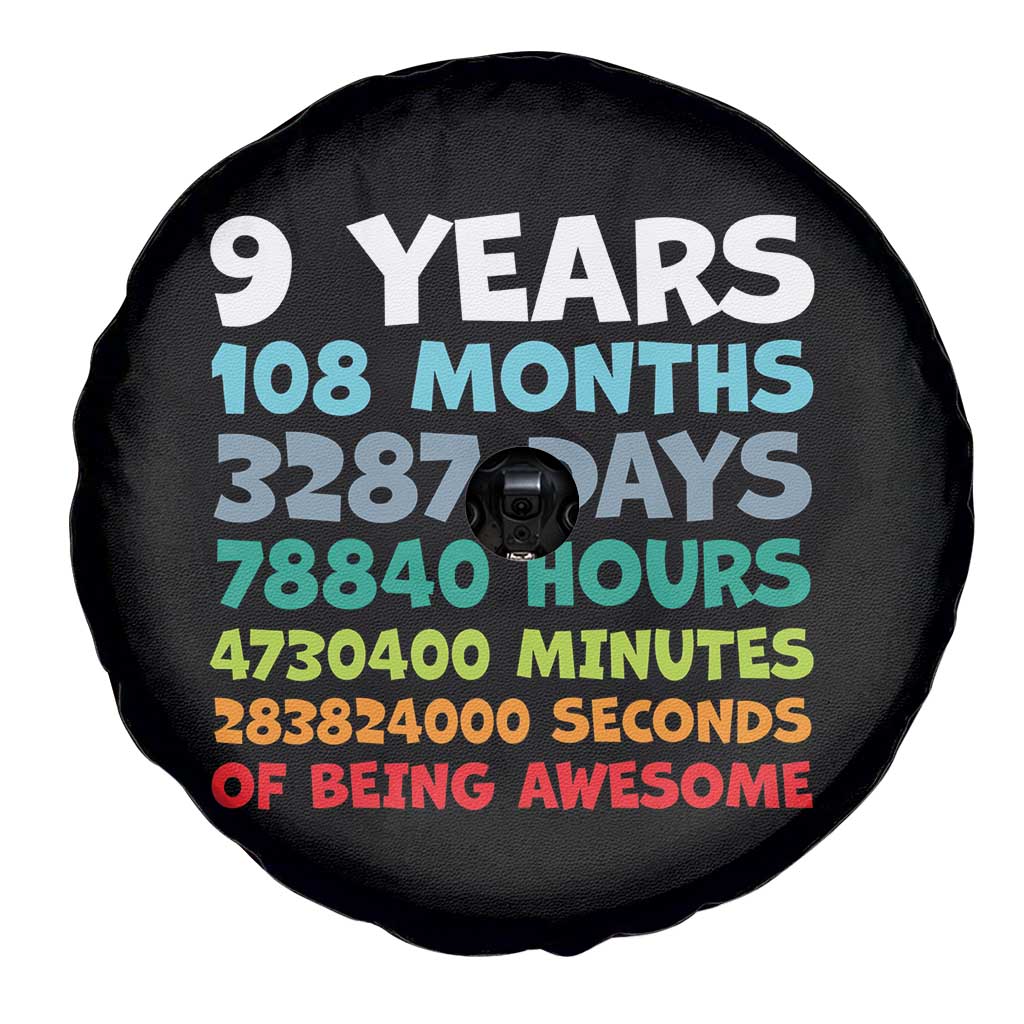 9 Year Old Bday Spare Tire Cover Son Boy 9yr 9th Birthday Gifts TS10 Print Your Wear