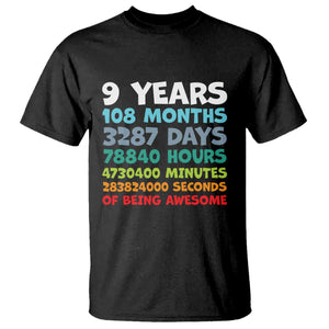 9 Year Old Bday T Shirt Son Boy 9yr 9th Birthday Gifts TS10 Black Print Your Wear
