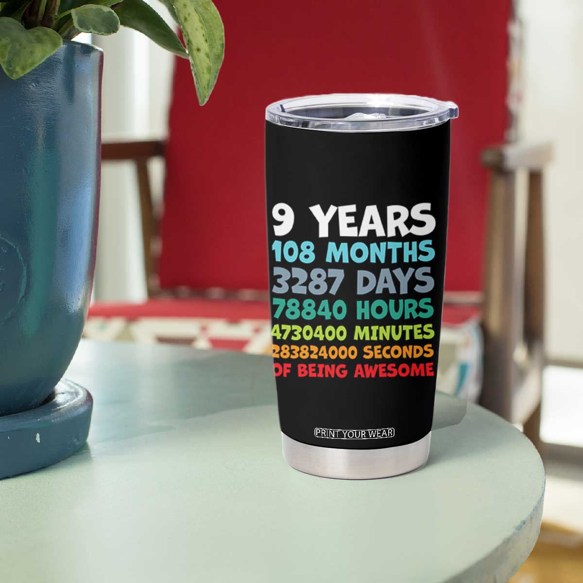 9 Year Old Bday Tumbler Cup Son Boy 9yr 9th Birthday Gifts TS10 Print Your Wear