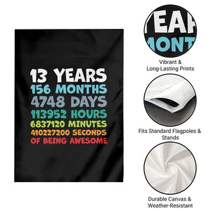 13th Birthday Garden Flag 13 Year Old Bday Gifts Son Boy 13yr TS10 Print Your Wear