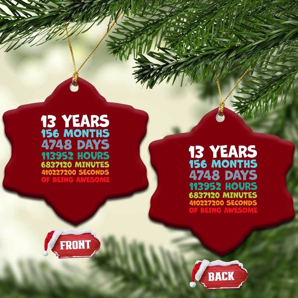 13th Birthday Ceramic Ornament 13 Year Old Bday Gifts Son Boy 13yr TS10 Print Your Wear
