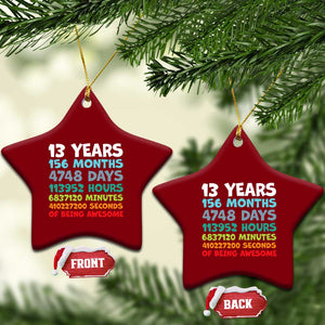13th Birthday Ceramic Ornament 13 Year Old Bday Gifts Son Boy 13yr TS10 Print Your Wear