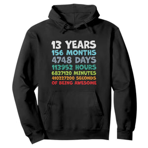 13th Birthday Hoodie 13 Year Old Bday Gifts Son Boy 13yr TS10 Black Print Your Wear