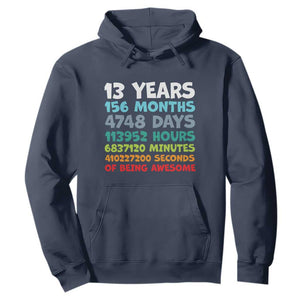 13th Birthday Hoodie 13 Year Old Bday Gifts Son Boy 13yr TS10 Navy Print Your Wear