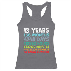 13th Birthday Racerback Tank Top 13 Year Old Bday Gifts Son Boy 13yr TS10 Charcoal Print Your Wear