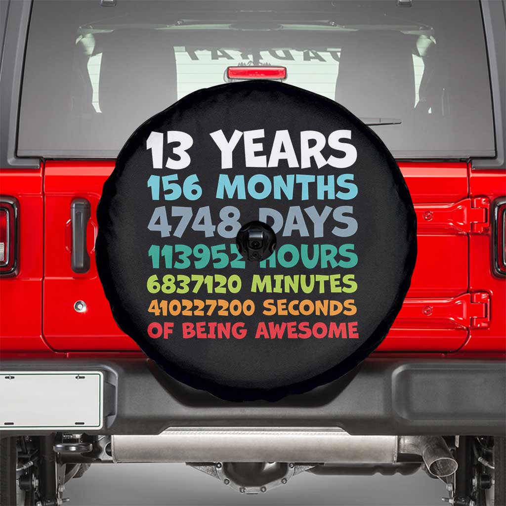 13th Birthday Spare Tire Cover 13 Year Old Bday Gifts Son Boy 13yr TS10 Black Print Your Wear