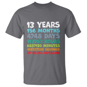 13th Birthday T Shirt 13 Year Old Bday Gifts Son Boy 13yr TS10 Charcoal Print Your Wear
