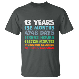 13th Birthday T Shirt 13 Year Old Bday Gifts Son Boy 13yr TS10 Dark Heather Print Your Wear
