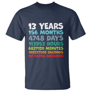 13th Birthday T Shirt 13 Year Old Bday Gifts Son Boy 13yr TS10 Navy Print Your Wear