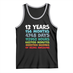 13th Birthday Tank Top 13 Year Old Bday Gifts Son Boy 13yr TS10 Black Athletic Heather Print Your Wear