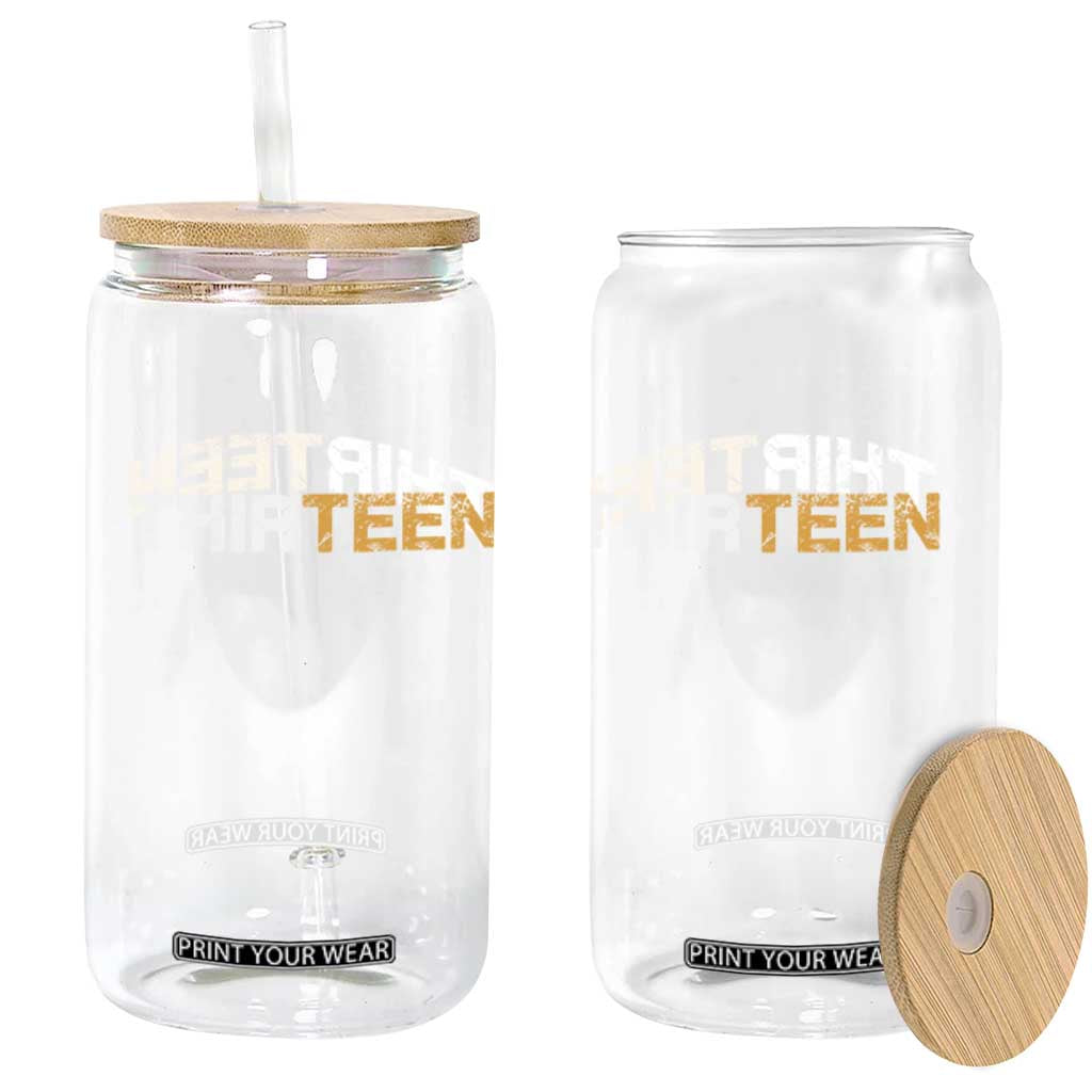 13th Birthday Glass Can Thirteen Teen 13 Year Old Official Teenager Gifts TS10 Print Your Wear