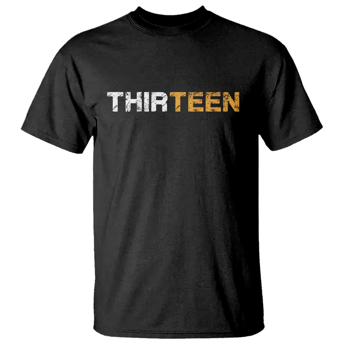 13th Birthday T Shirt Thirteen Teen 13 Year Old Official Teenager Gifts TS10 Black Print Your Wear