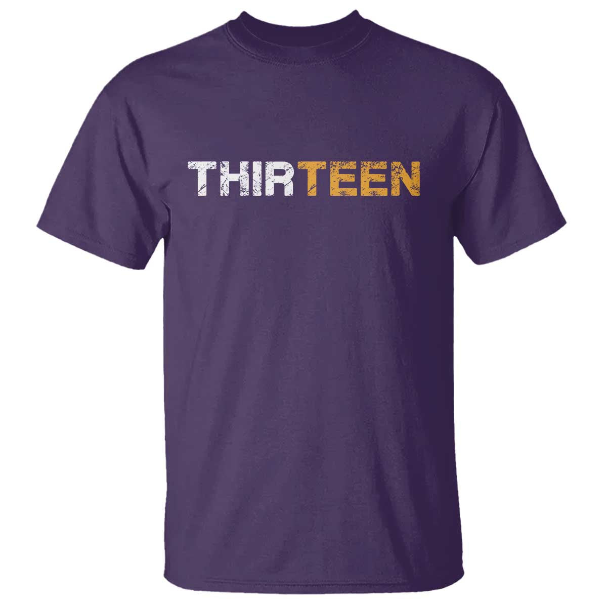 13th Birthday T Shirt Thirteen Teen 13 Year Old Official Teenager Gifts TS10 Purple Print Your Wear