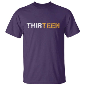 13th Birthday T Shirt Thirteen Teen 13 Year Old Official Teenager Gifts TS10 Purple Print Your Wear