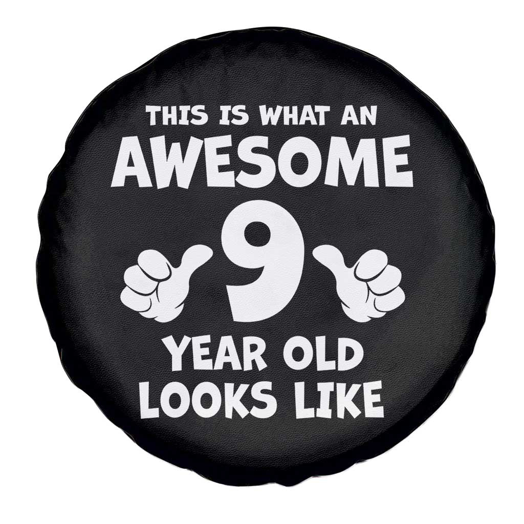 9th Birthday Gifts Spare Tire Cover Awesome 9 Year Old Bday Son Boy Girl 9yr TS10 Print Your Wear
