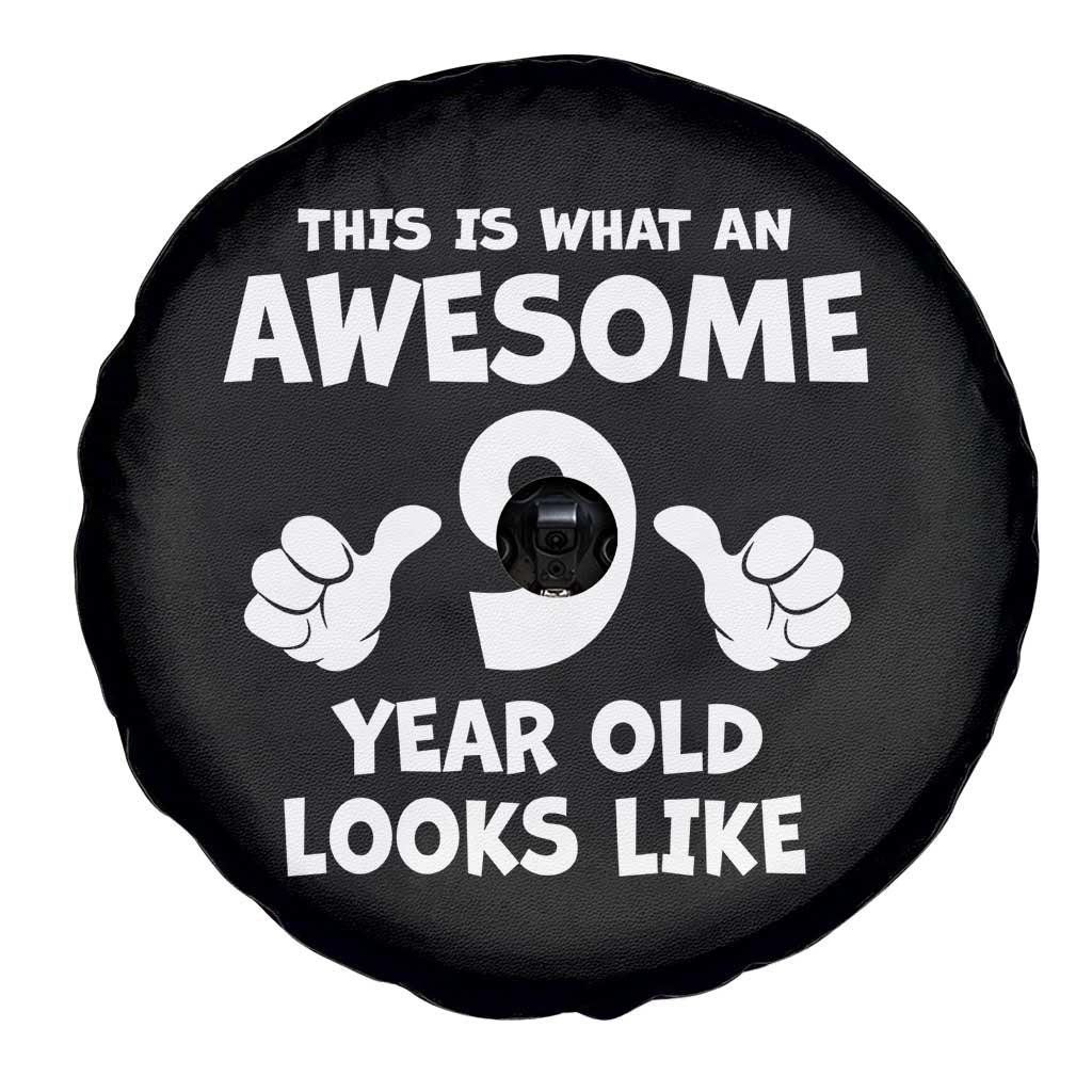 9th Birthday Gifts Spare Tire Cover Awesome 9 Year Old Bday Son Boy Girl 9yr TS10 Print Your Wear