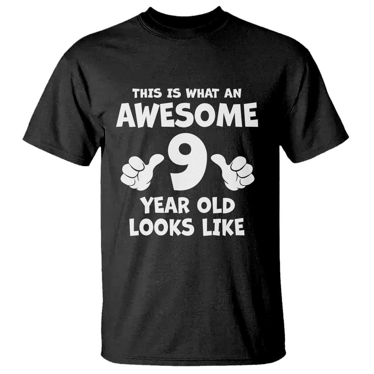 9th Birthday Gifts T Shirt Awesome 9 Year Old Bday Son Boy Girl 9yr TS10 Black Print Your Wear
