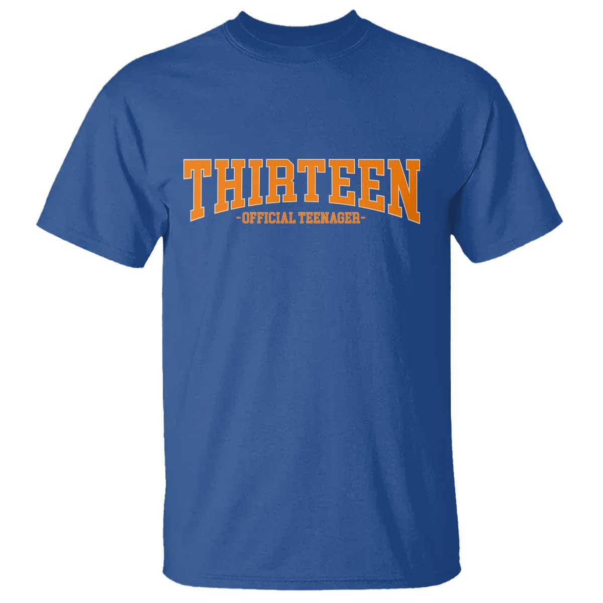 Thirteen Official Teenager T Shirt Vintage Retro Varsity 13th Birthday Gift Teen Girl TS10 Royal Blue Print Your Wear