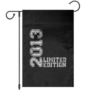2013 Limited Edition Garden Flag Limited Edition 13th Birthday Boys Girl TS10 Black Print Your Wear