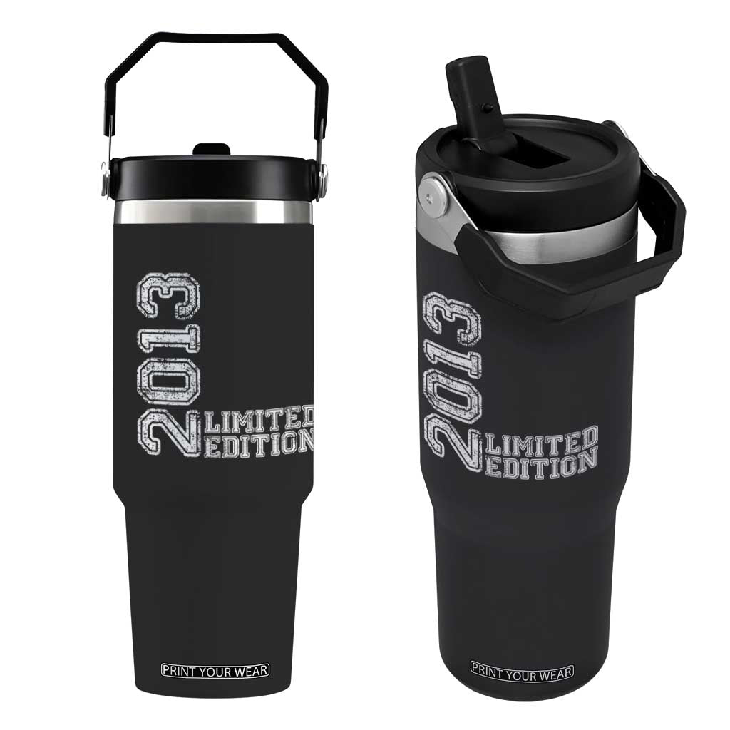 2013 Limited Edition Flip Straw Tumbler Limited Edition 13th Birthday Boys Girl TS10 One Size: 30 oz Black Print Your Wear