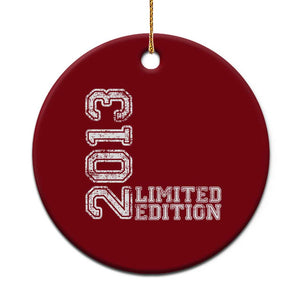 2013 Limited Edition Ceramic Ornament Limited Edition 13th Birthday Boys Girl TS10 1pc Red Print Your Wear