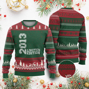 2013 Limited Edition Ugly Christmas Sweater Limited Edition 13th Birthday Boys Girl TS10 Red Green Print Your Wear