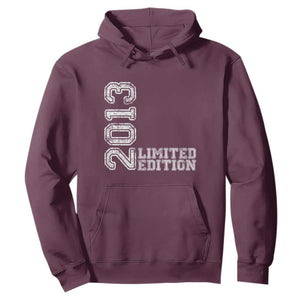 2013 Limited Edition Hoodie Limited Edition 13th Birthday Boys Girl TS10 Maroon Print Your Wear