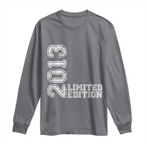 2013 Limited Edition Long Sleeve Shirt Limited Edition 13th Birthday Boys Girl TS10 Charcoal Print Your Wear