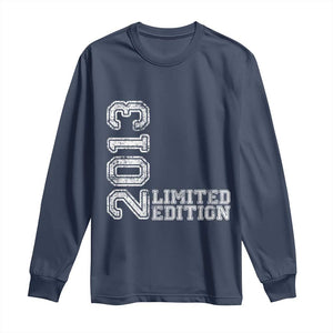 2013 Limited Edition Long Sleeve Shirt Limited Edition 13th Birthday Boys Girl TS10 Navy Print Your Wear