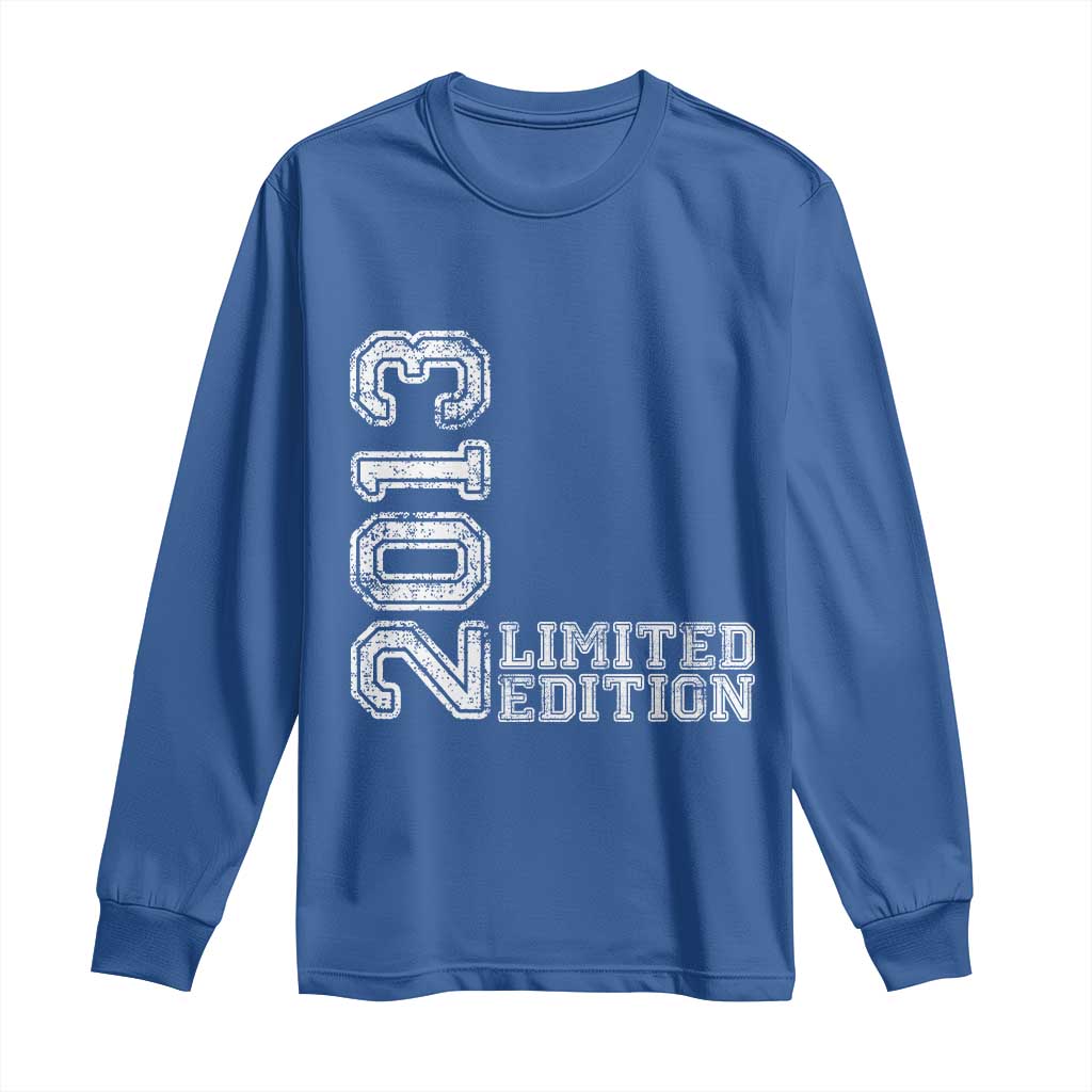 2013 Limited Edition Long Sleeve Shirt Limited Edition 13th Birthday Boys Girl TS10 Royal Blue Print Your Wear