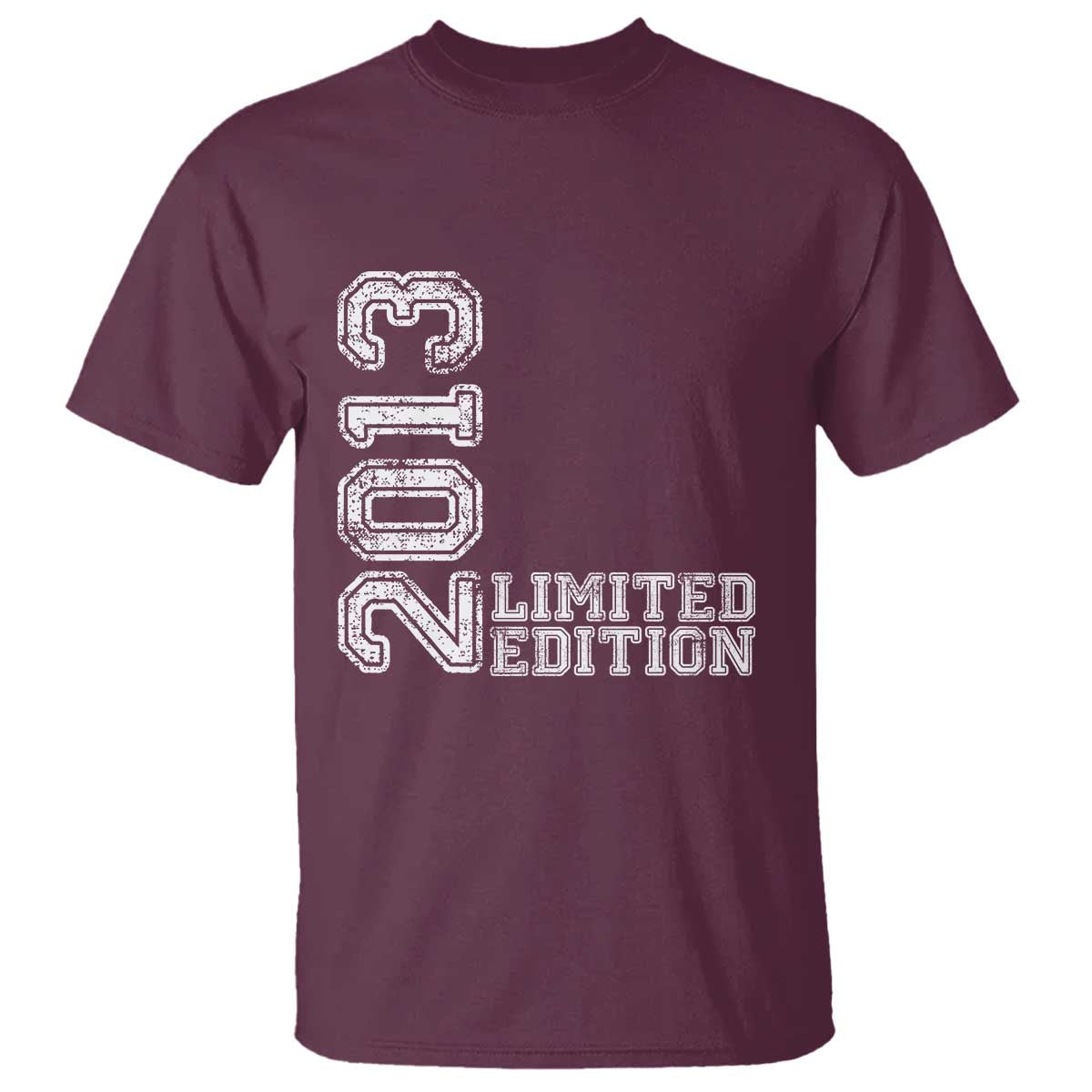 2013 Limited Edition T Shirt Limited Edition 13th Birthday Boys Girl TS10 Maroon Print Your Wear