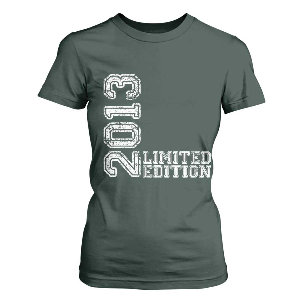 2013 Limited Edition T Shirt For Women Limited Edition 13th Birthday Boys Girl TS10 Dark Forest Green Print Your Wear