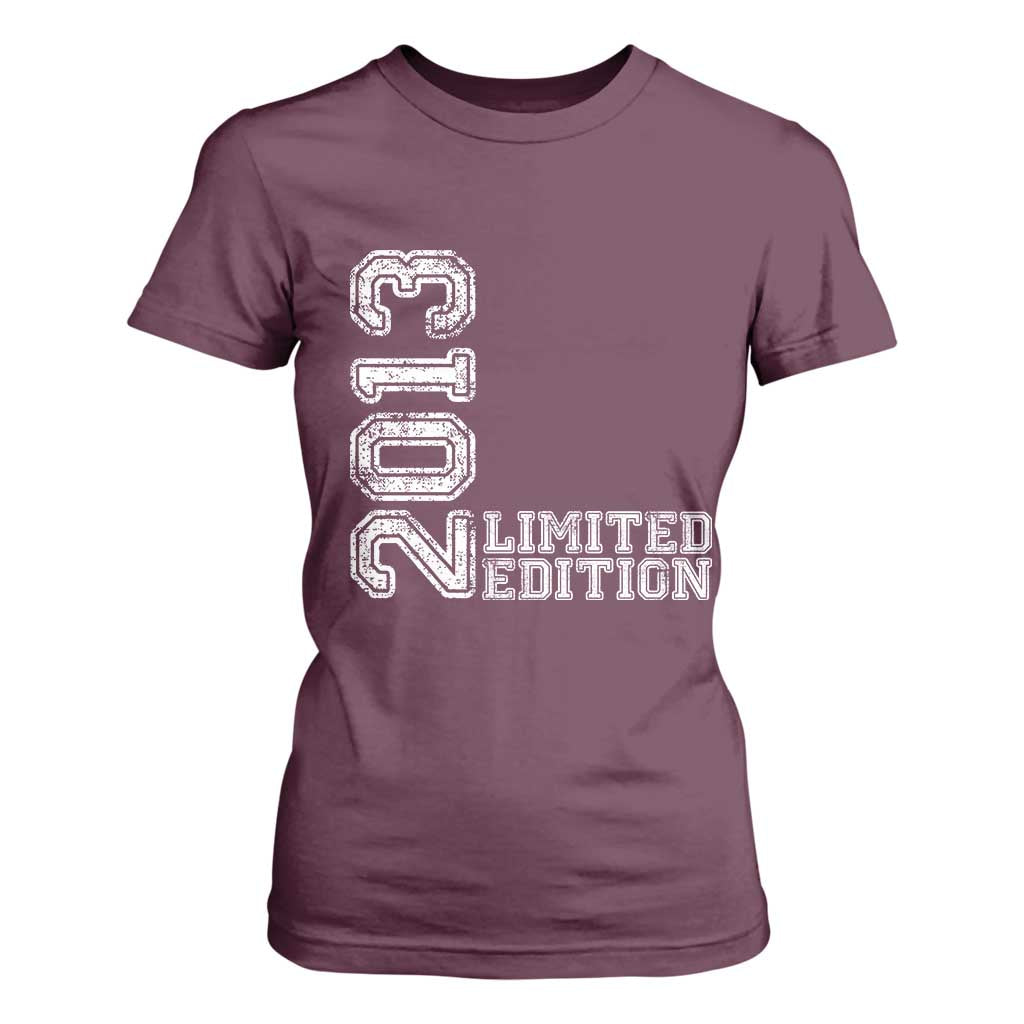 2013 Limited Edition T Shirt For Women Limited Edition 13th Birthday Boys Girl TS10 Maroon Print Your Wear