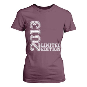 2013 Limited Edition T Shirt For Women Limited Edition 13th Birthday Boys Girl TS10 Maroon Print Your Wear