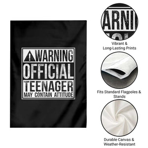 13th Birthday Garden Flag Warning Official Teenager Boy 13yr TS10 Print Your Wear