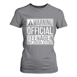 13th Birthday T Shirt For Women Warning Official Teenager Boy 13yr TS10 Charcoal Print Your Wear