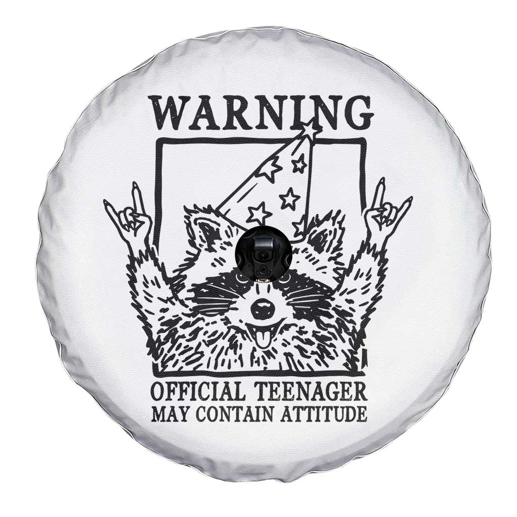 Vintage Raccoon 13th Birthday Spare Tire Cover 13 Year Old Official Teenager Gifts TS10 Print Your Wear