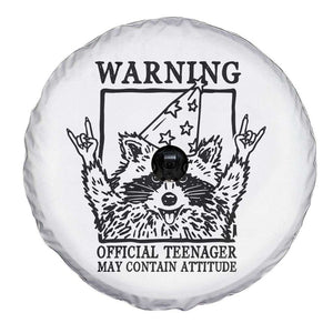 Vintage Raccoon 13th Birthday Spare Tire Cover 13 Year Old Official Teenager Gifts TS10 Print Your Wear