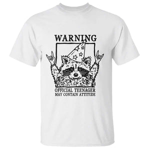 Vintage Raccoon 13th Birthday T Shirt 13 Year Old Official Teenager Gifts TS10 White Print Your Wear