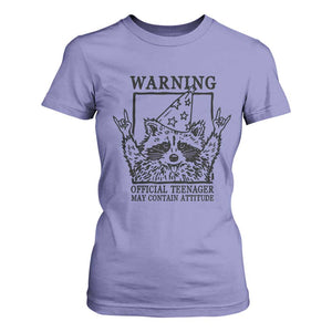 Vintage Raccoon 13th Birthday T Shirt For Women 13 Year Old Official Teenager Gifts TS10 Violet Print Your Wear